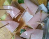 お弁当 きゅうりの ハム巻き 照り焼きで作り方3写真