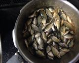 ＊信州の味　小鮒の煮付け　味噌味＊作り方3写真