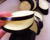 茄子の鶏ミンチ挟み焼き作り方2写真