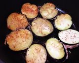 茄子の鶏ミンチ挟み焼き作り方4写真