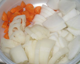 麺つゆで簡単★豚肉と根菜の煮物作り方1写真