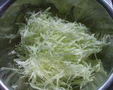 千切りキャベツと肉団子のラーメン作り方1写真