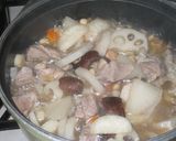 麺つゆで簡単★豚肉と根菜の煮物作り方7写真
