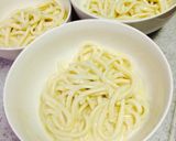 ほんのりカレーな豚挽肉と豆乳の冷しうどん作り方9写真