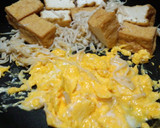 厚揚げと榎木の卵キムチ炒め作り方3写真