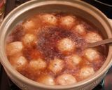 秋冬野菜たっぷりヘルシー蓮根鶏団子鍋作り方5写真