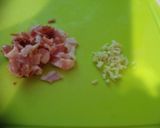 ベーコンとガーリックのパスタ作り方1写真