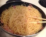 ベーコンとガーリックのパスタ作り方4写真