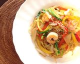 エビとパプリカの焼きそば作り方7写真