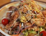 居酒屋風☆ポン酢で鶏のから揚げネギソース作り方11写真