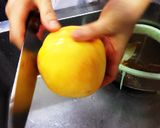 桃のスープ(桃子汁）〈やよい会〉作り方1写真