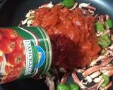 イカゲソとトマトソースのパスタ(仮)作り方6写真