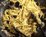 黒オリーブと胡桃のスパゲッティ作り方6写真