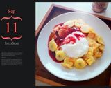 バナナのフレンチトースト アサイーソース作り方7写真