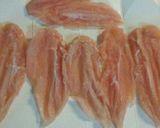 鶏胸肉の梅肉チーズ巻きフライ作り方2写真