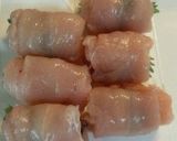 鶏胸肉の梅肉チーズ巻きフライ作り方4写真