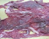 いんげんと牛肉の巻き巻きロールステーキ作り方1写真