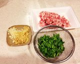 休前日限定！豚バラキムチチャーハン作り方1写真