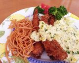 チリソースのナポリタン作り方3写真