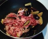 なすと豚肉のマスタード炒め作り方3写真