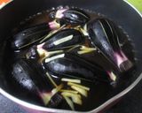 茶せんナスと鶏肉のあんかけ煮作り方3写真