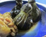 茶せんナスと鶏肉のあんかけ煮作り方6写真