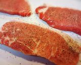 とんかつ用豚ロース厚切りのポークソテー作り方2写真