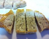 とんかつ用豚ロース厚切りのポークソテー作り方6写真