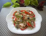 ピリ辛ごまだれで♪鮭(秋鮭)の野菜蒸し♡作り方4写真