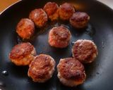 肉団子の醤油あん♪作り方3写真