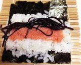 明太子の巻き寿司、残り物でおもてなし作り方4写真
