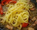 ベーコンとパプリカの和風パスタ作り方5写真