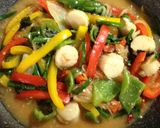 ホタテのタイ風バジル炒め作り方6写真