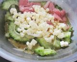 ゴーヤとチーズのチヂミ*カレー風味作り方3写真