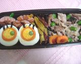 ゆで卵でどこ見てんのよ~弁当♪作り方4写真