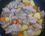 肉じゃが☆豚肉たっぷり生姜入り~♪作り方15写真