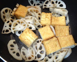 テケトー料理10☆厚揚げと蓮根のステーキ作り方2写真