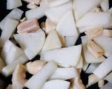 ささみと大根のオリーブオイルのスープ作り方1写真