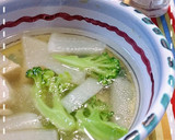 ささみと大根のオリーブオイルのスープ作り方3写真
