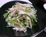 鶏ささみと香味野菜のマヨわさびサラダ♪作り方4写真
