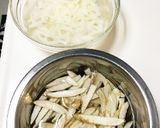 カリカリ根菜と牛肉の甘辛和え作り方1写真