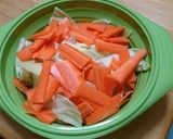 レンジで作るキャベツと人参の中華蒸し作り方1写真