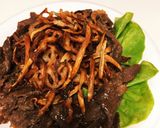 カリカリ根菜と牛肉の甘辛和え作り方5写真