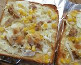 ランチ&朝食♡ツナマヨのキャベツトースト作り方5写真