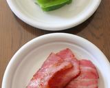 四角豆のベーコン巻き。作り方1写真