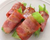 四角豆のベーコン巻き。作り方2写真