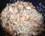 秋鮭とキノコの炊き込み御飯作り方6写真