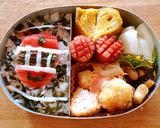 我が家のお弁当！トッキュウ1号作り方3写真