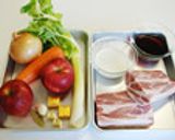 本格派☆豚肉のりんごソース作り方1写真