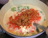 旨辛♪中華風豆腐と白菜のミルク味噌スープ作り方7写真
